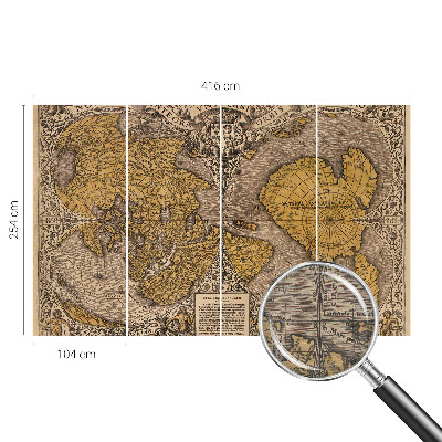 Fotobehang woonkamer Historische cartografie