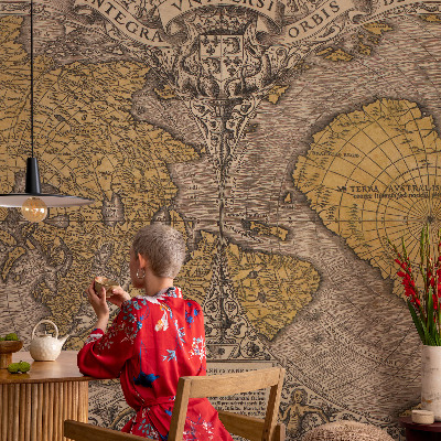 Fotobehang woonkamer Historische cartografie