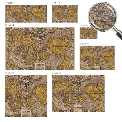 Fotobehang woonkamer Historische cartografie