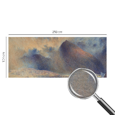 Fotobehang naadloos met een berglandschap