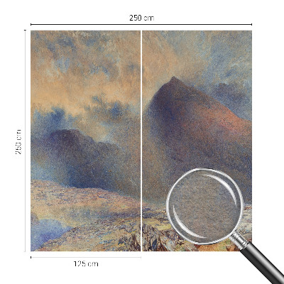 Fotobehang naadloos Berglandschap