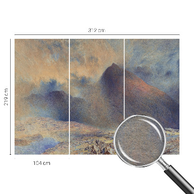 Fotobehang naadloos Berglandschap