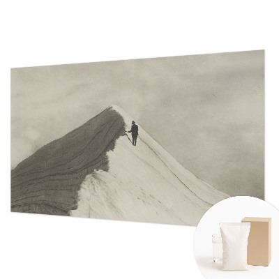 Fotobehang voor de woonkamer Eenzame klimmer
