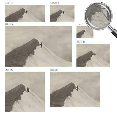 Fotobehang voor de woonkamer Eenzame klimmer