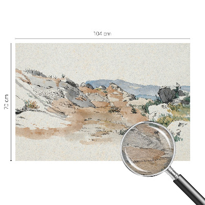 Kwalitatief fotobehang met een rotslandschap als motief