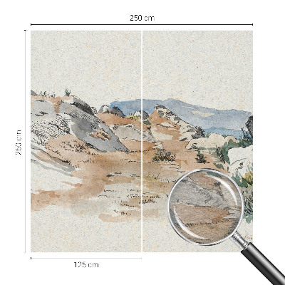 Kwalitatief fotobehang met een rotslandschap als motief