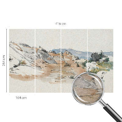 Kwalitatief fotobehang met een rotslandschap als motief