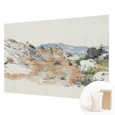 Kwalitatief fotobehang met een rotslandschap als motief