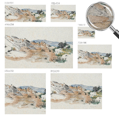 Kwalitatief fotobehang met een rotslandschap als motief