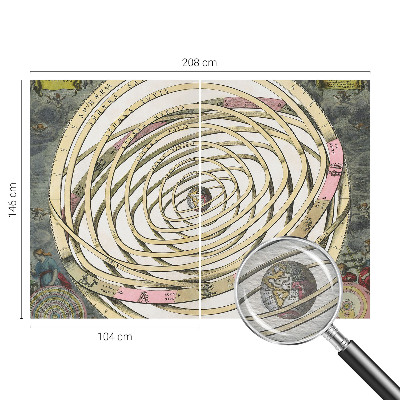 Premium fotobehang met een kosmische spiraal als ontwerp