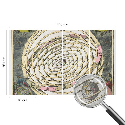 Premium fotobehang met een kosmische spiraal als ontwerp