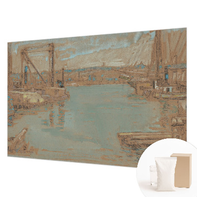 Sfeervol fotobehang Uitzichten vanuit de haven