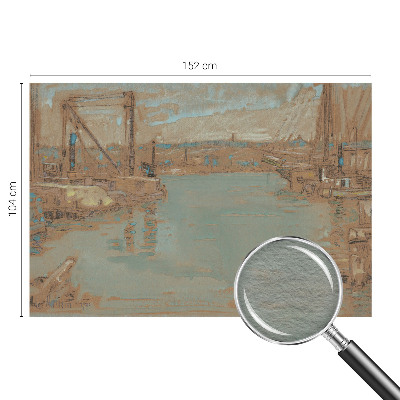 Sfeervol fotobehang Uitzichten vanuit de haven