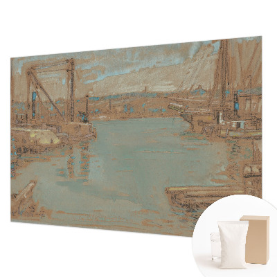 Sfeervol fotobehang Uitzichten vanuit de haven