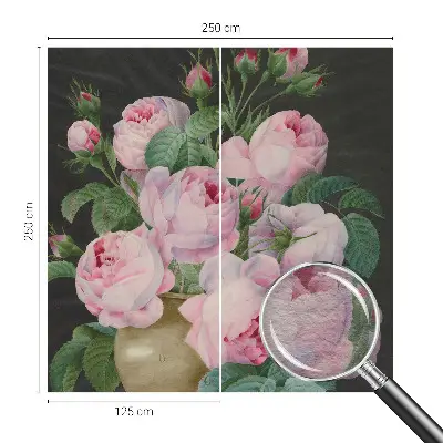 Vliesbehang fotobehang met een bloemig ontwerp voor een elegante uitstraling