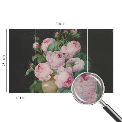Vliesbehang fotobehang met een bloemig ontwerp voor een elegante uitstraling
