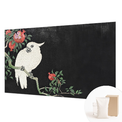 Uniek fotobehang Granaatappelpapegaai