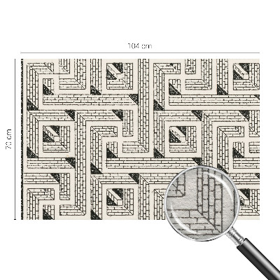 Vlies fotobehang Bakstenen doolhof