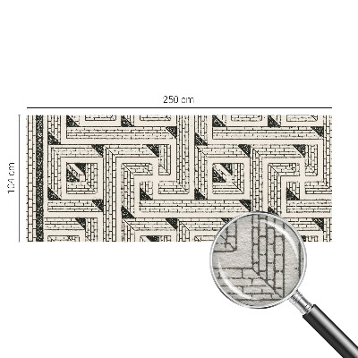 Vlies fotobehang Bakstenen doolhof