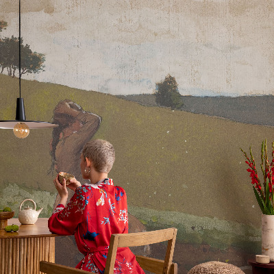 Fotobehang vliesbehang met een rustige scène