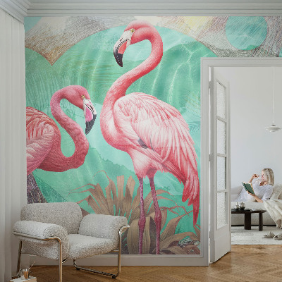 Fotobehang vlies met een exotisch vogeldessin