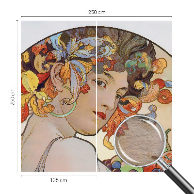 Vlies fotobehang op maat Kleurrijke Art Nouveau