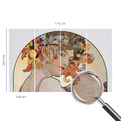 Vlies fotobehang op maat Kleurrijke Art Nouveau