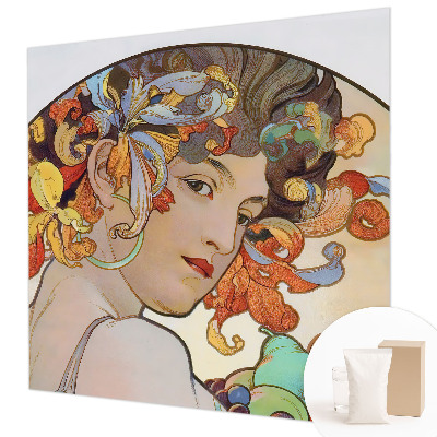 Vlies fotobehang op maat Kleurrijke Art Nouveau