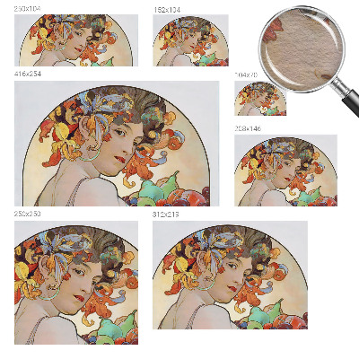 Vlies fotobehang op maat Kleurrijke Art Nouveau