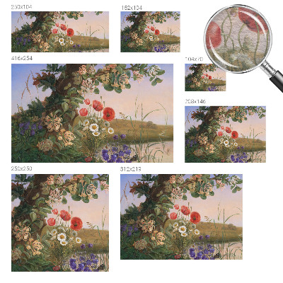 Muur behang Bloemenidylle