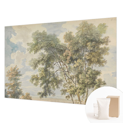 Fotobehang naadloos met een romantische natuurscène