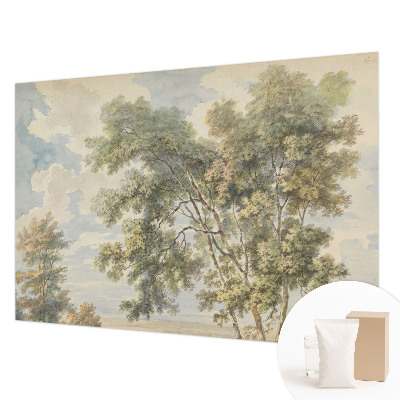 Fotobehang naadloos met een romantische natuurscène