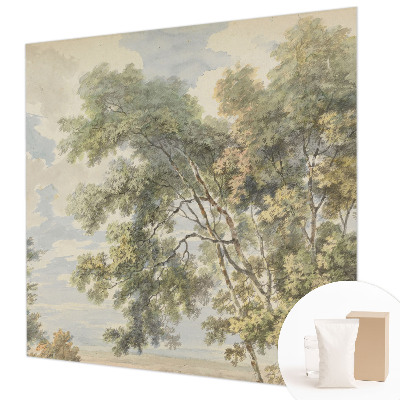 Fotobehang naadloos met een romantische natuurscène