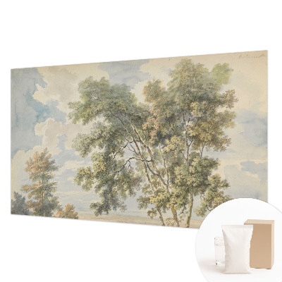 Fotobehang naadloos met een romantische natuurscène