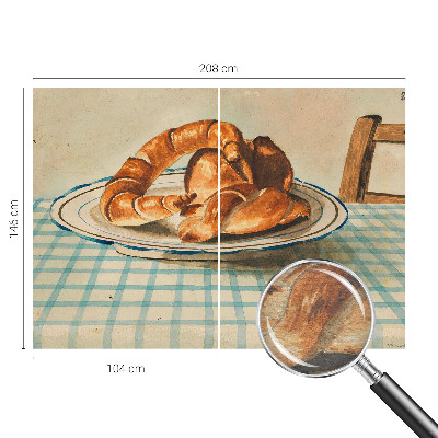 Fotobehang op maat met ontwerp van keukengerei