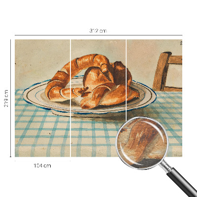 Fotobehang op maat met ontwerp van keukengerei