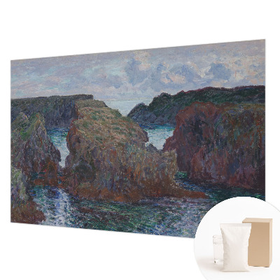 Behang met print Rotsachtige kust