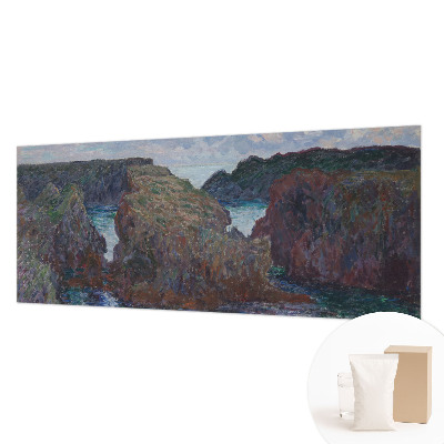 Behang met print Rotsachtige kust
