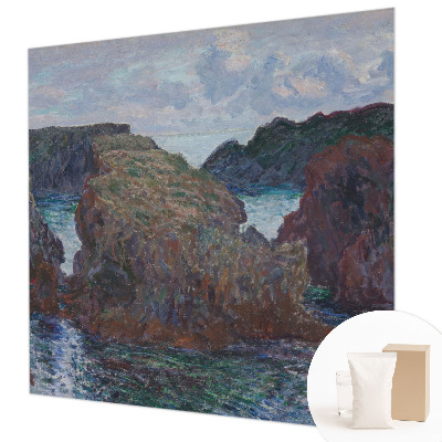 Behang met print Rotsachtige kust