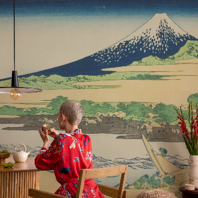 Fotobehang voor de slaapkamer met een bergpanorama