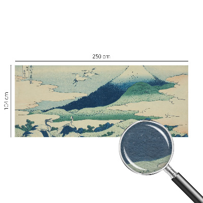 Fotobehang slaapkamer Kraanvogels en bergen