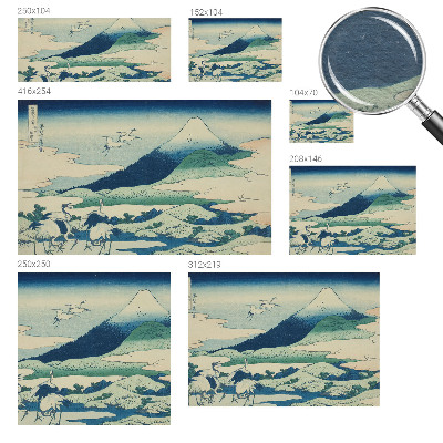 Fotobehang slaapkamer Kraanvogels en bergen