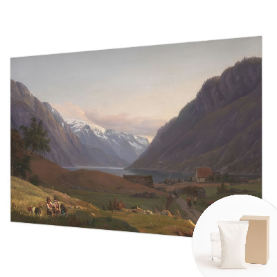 Fotobehang woonkamer Bergpanorama