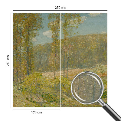 Luxe fotobehang met een boslandschap als motief