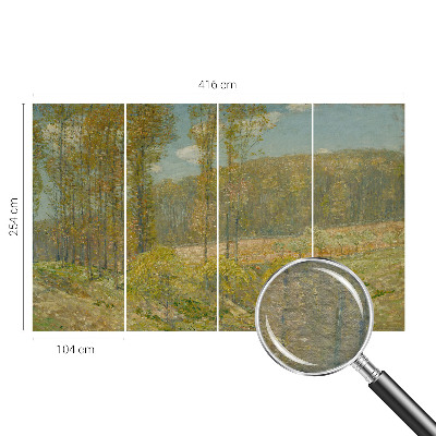 Luxe fotobehang met een boslandschap als motief