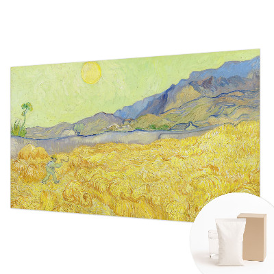 Fotobehang voor de woonkamer met een ontwerp van een tarweveld