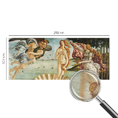 Modern fotobehang voor de woonkamer met het motief 'De geboorte van Venus'