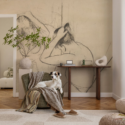Modern fotobehang met een artistieke en elegante print