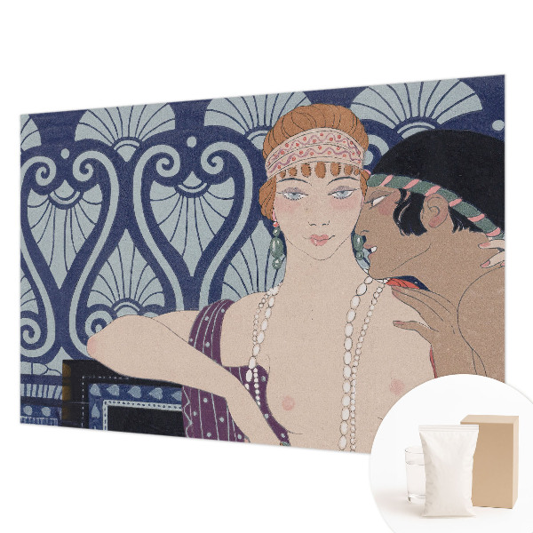 Premium fotobehang met een artistiek afgebeeld echtpaar