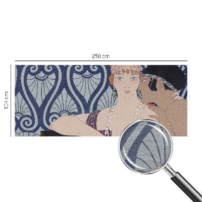 Premium fotobehang met een artistiek afgebeeld echtpaar
